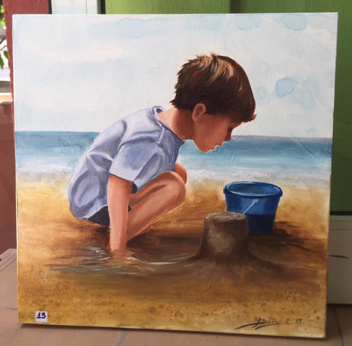 NIÑO CUBO de PLAYA