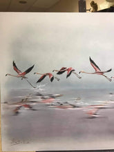 Cargar imagen en el visor de la galería, Flamencos sobre el agua.